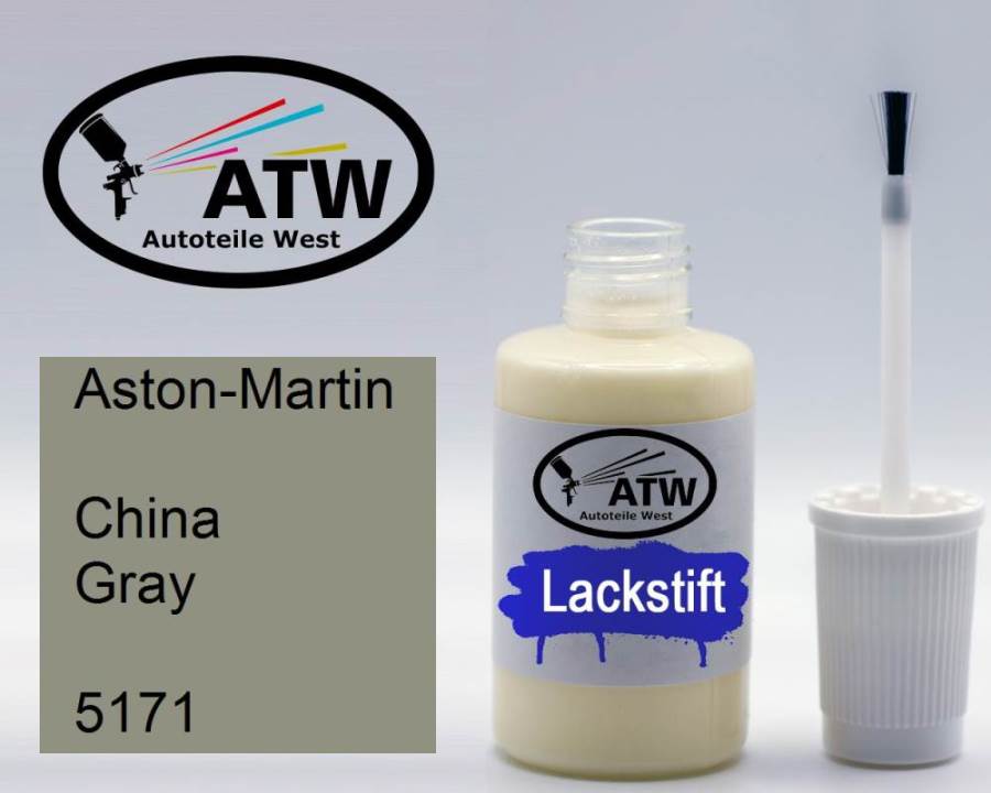 Aston-Martin, China Gray, 5171: 20ml Lackstift, von ATW Autoteile West.